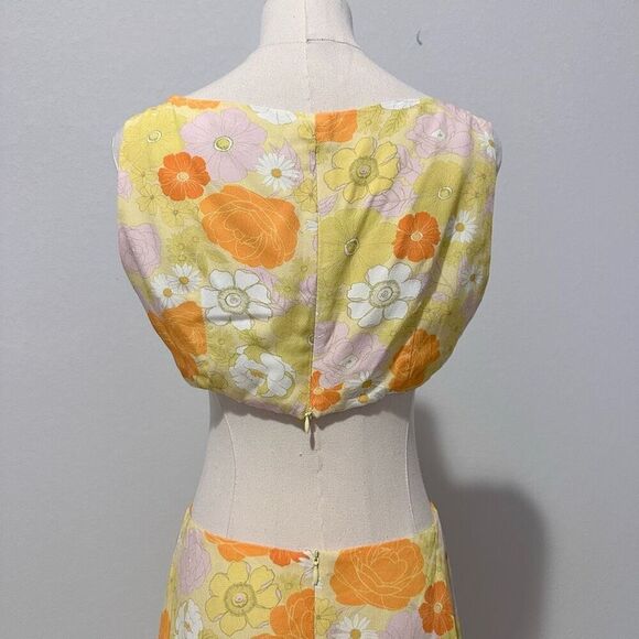 Charlie Holiday Clemence Cutout Floral Dress 4 Boho Retro Beachy Cottagecore Ret - Picture 10 of 13